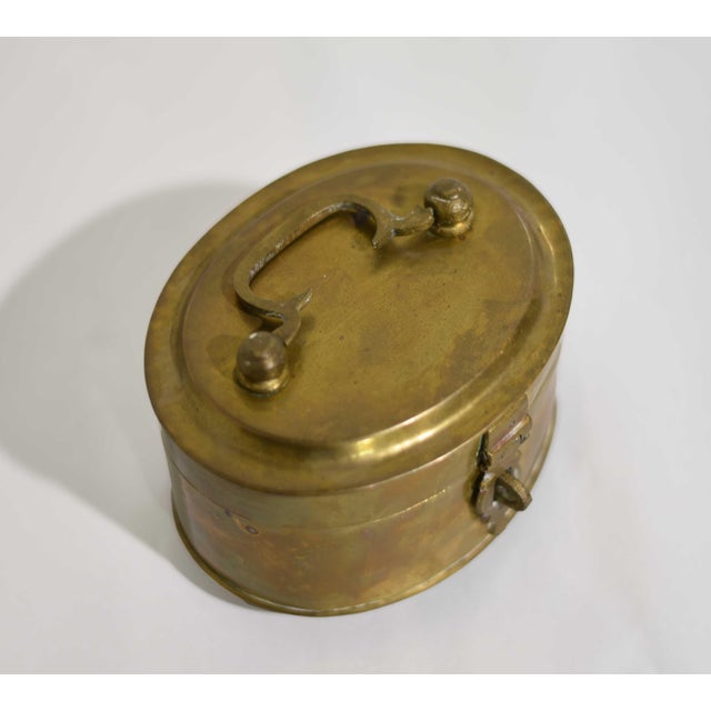 Mid 20th Century Mid Century Chinoiserie Brass Trinket Box For Sale - Image 5 of 12