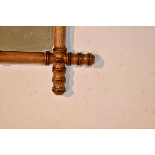 1900 - 1909 Circa 1900 French Faux Bamboo Mirror For Sale - Image 5 of 10