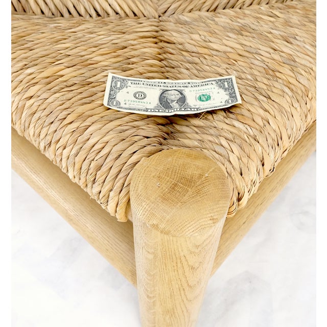 Pair of Heavy Thick Solid Chestnut Legs Rope Seats Benches Stools Mint! For Sale - Image 12 of 12