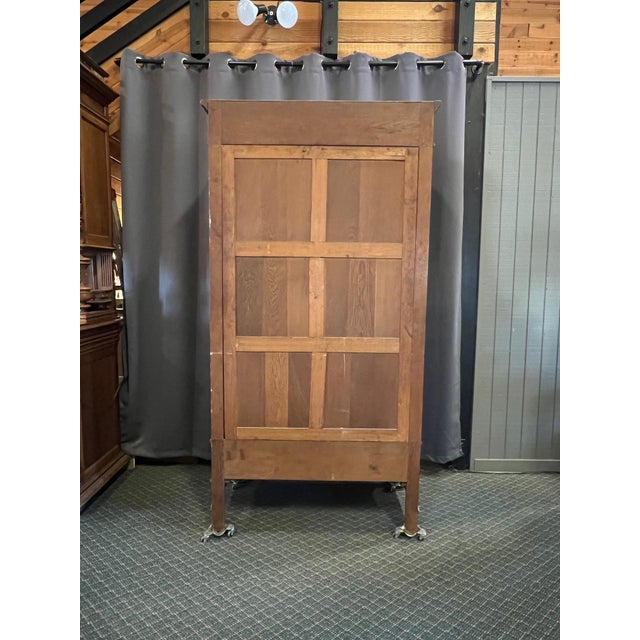 Early 20 Century Belgian Oak Single Door Armoire For Sale - Image 4 of 10