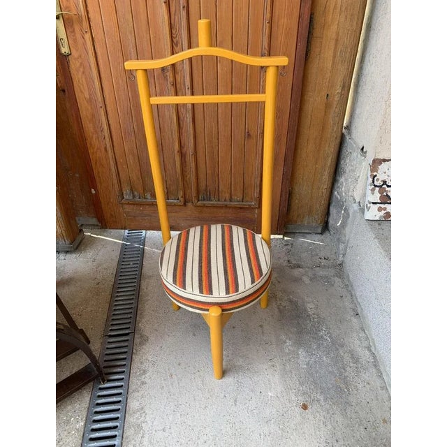 Vintage Valet Stand with Seat, 1950s For Sale - Image 4 of 6
