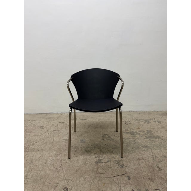 2000 - 2009 Erla Sólveig Óskarsdóttir E5400 Betsy Black Stackable Chair for Bernhardt, 2000s For Sale - Image 5 of 17