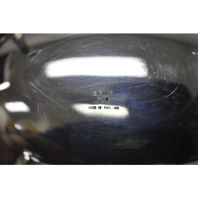 Antique English Edwardian Silver Plated Revolving Oval Serving Butter Dish For Sale - Image 14 of 15