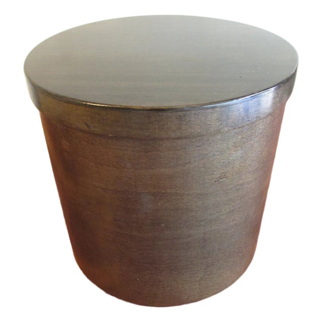 Vintage Lidded Wooden Canister by Ingo Knuth and Daniela Mola for d.m.k., Milano For Sale
