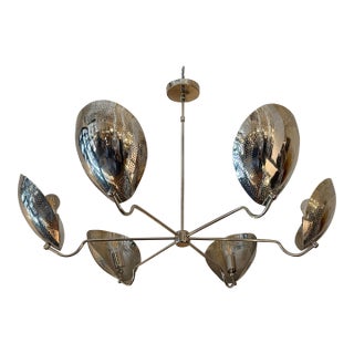 NauticalMart Mid-Century Modern Perforated Sputnik Chandelier For Sale