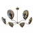 NauticalMart Mid-Century Modern Perforated Sputnik Chandelier For Sale
