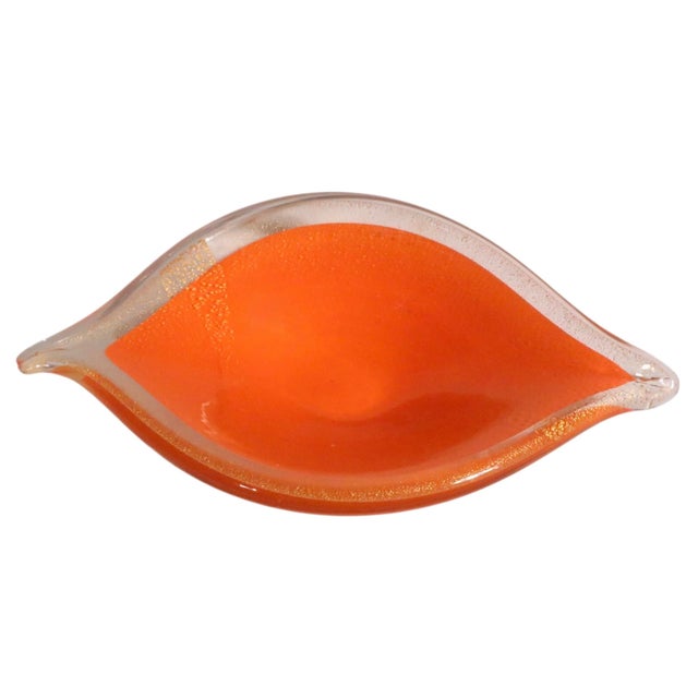 Glass Mid 20th Century Murano Bowl Vide Pouch For Sale - Image 7 of 8