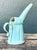 Vintage Aqua Abstract Ceramic Pitcher For Sale - Image 12 of 12