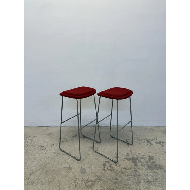 2010s Pair of Jasper Morrison Hi Pad Bar Stools for Cappellini - 4 Pairs Available For Sale - Image 5 of 12
