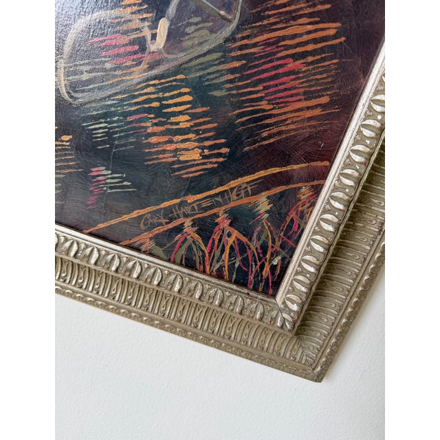 1980s 1980s Gary Hartenhoff Still Life Oil on Canvas Painting, Wood Framed For Sale - Image 5 of 12