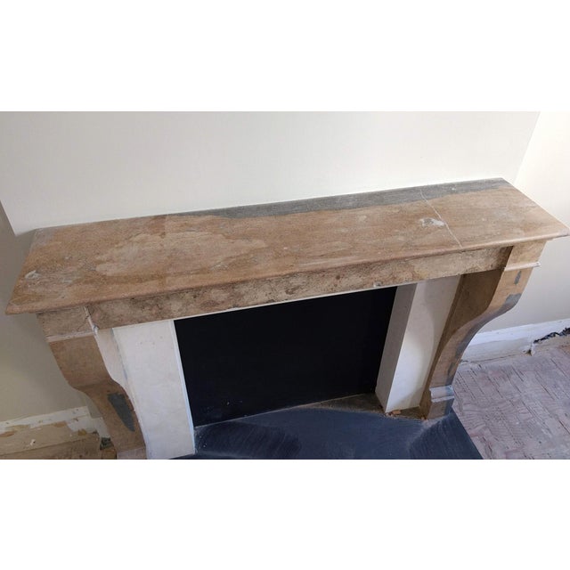 Antique Natural Stone Fireplace Mantel For Sale - Image 9 of 9