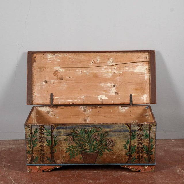 Painted Fir Chest, Early 1900s For Sale - Image 16 of 18