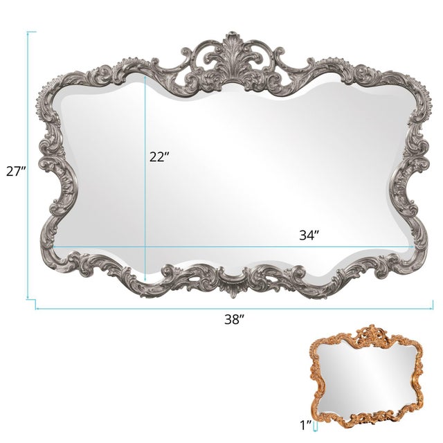 Kenneth Ludwig Chicago Talida Mirror - Glossy Nickel For Sale - Image 4 of 6