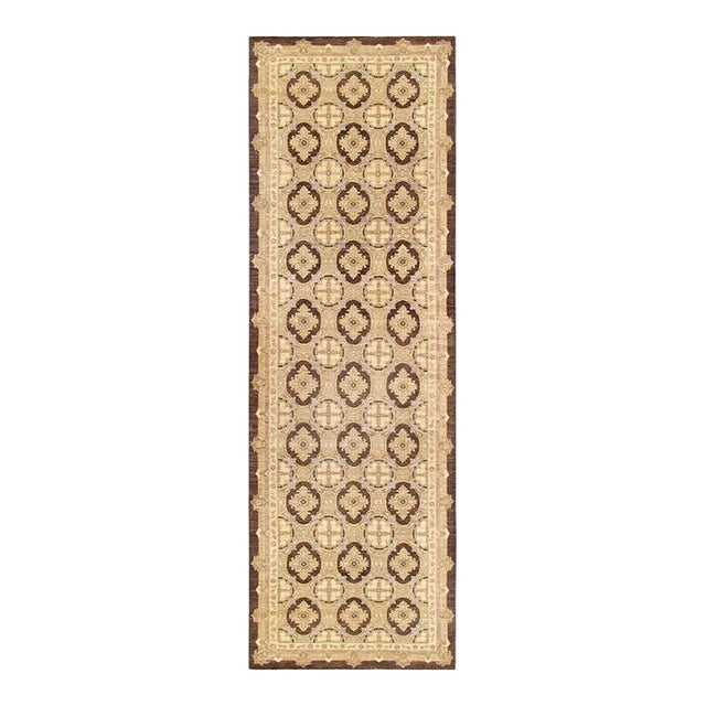 Pasargad Home Ferehan Lamb's Wool Area Rug, 6' 6" X 20' 9", Brown For Sale