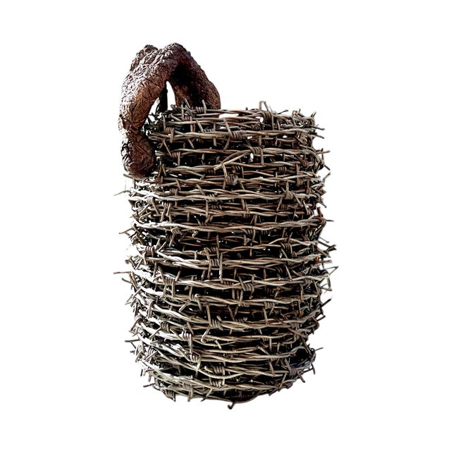 The Escape Sculpture, Late 20th Century, Barbed Wire and Bronze For Sale - Image 14 of 14
