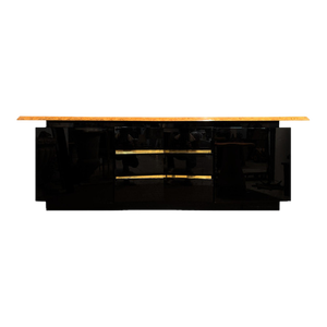 Black Lacquered Sideboard by Jean Clause Mahey