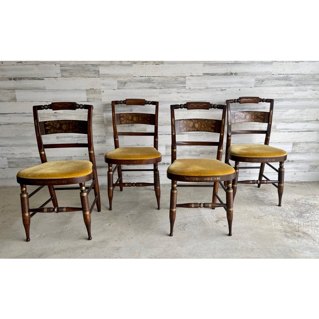Hitchcock Hitchcock Dining Chairs- Set of 4 For Sale - Image 4 of 12