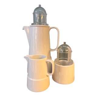 Model Il Faro Coffee Service by Aldo Rossi for Rosenthal, 1994, Set of 3 For Sale