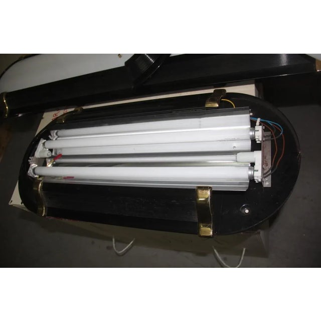 1970s Italian Black & Gold Sconce, 1970s For Sale - Image 5 of 11