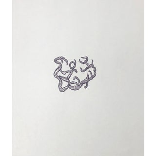 1991 William Glen Davis Abstract Ink Drawing For Sale