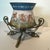 Large Antique Decorative Satin Glass Cache Pot Jardiniere circa 1880 France or Austria Flared bell shaped art glass...