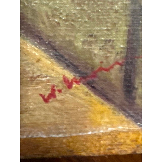 1932 Oil Painting “Window – Petunias” by William Hyde Irwin For Sale - Image 4 of 11