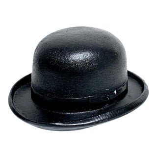 1970s Magritte Style Bowler Hat Sculpture For Sale