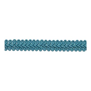 Schumacher Astor Braid Indoor & Outdoor in Ocean For Sale