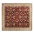Fine Antique Indian Agra Red Botanic Handmade Wool Rug For Sale