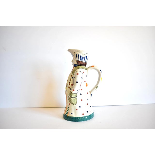 Vintage Italian Figural 18th-Century Man Pitcher For Sale - Image 4 of 10