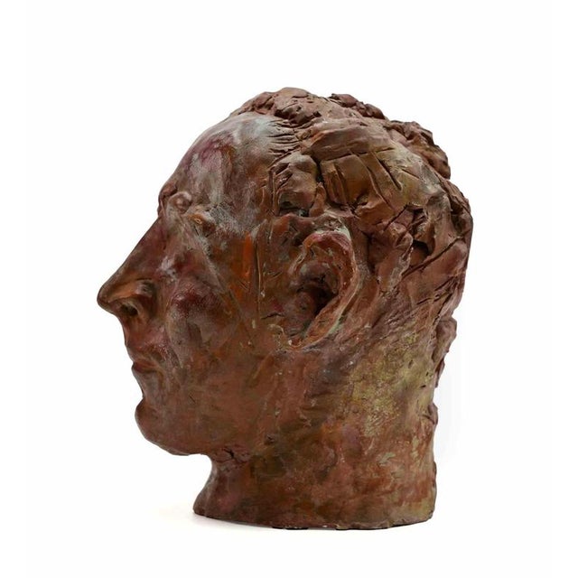 Sirio Pellegrini, Portrait Sculpture, 1960s, Terracotta For Sale - Image 3 of 6