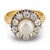 Victorian Antique Diamond Natural Pearl 18k Yellow Gold Silver Cluster Ring, Size 7.75 For Sale - Image 3 of 6