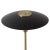 Rancho Mirage Floor Lamp - Matte Black & Gold-Leaf Shade, Weathered Brass, Black Marble Base, Dimmer For Sale - Image 6 of 12