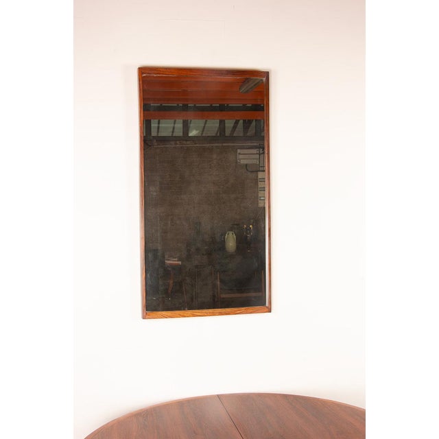 Aksel Kjersgaard Large Danish Rosewood Mirror by Aksel Kjesgaard for Odder, 1960s For Sale - Image 4 of 13