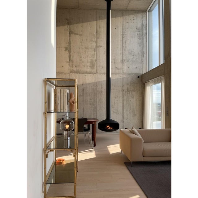 Italian Shelving Display in Faux Bamboo Brass, 1970s For Sale - Image 9 of 15