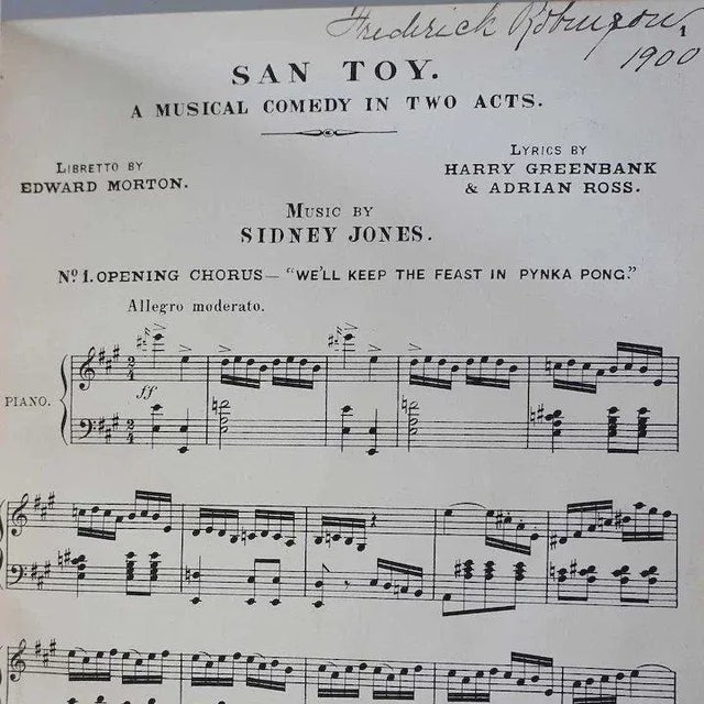 Beautifully bound with leather, with a silk-covered front and back, this is a endearing and amusing piece of turn-of-...