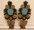 19th Century French Art Deco Painted Tole Metal Altar Flowers - a Pair For Sale - Image 4 of 6