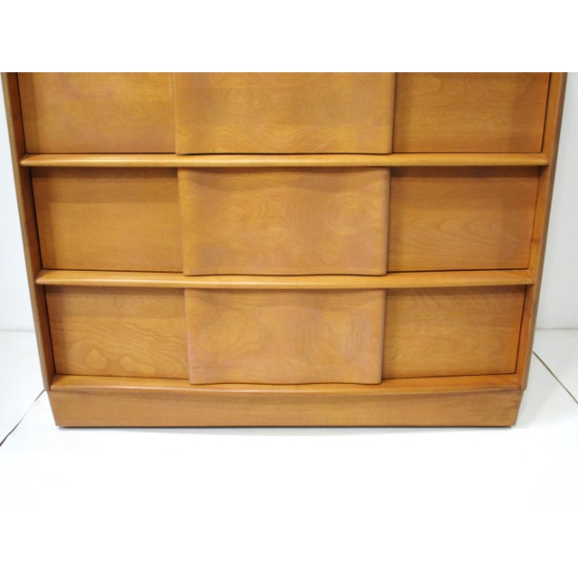 Mid 20th Century Sculptura Highboy Dresser by Heywood Wakefield M792 For Sale - Image 5 of 13