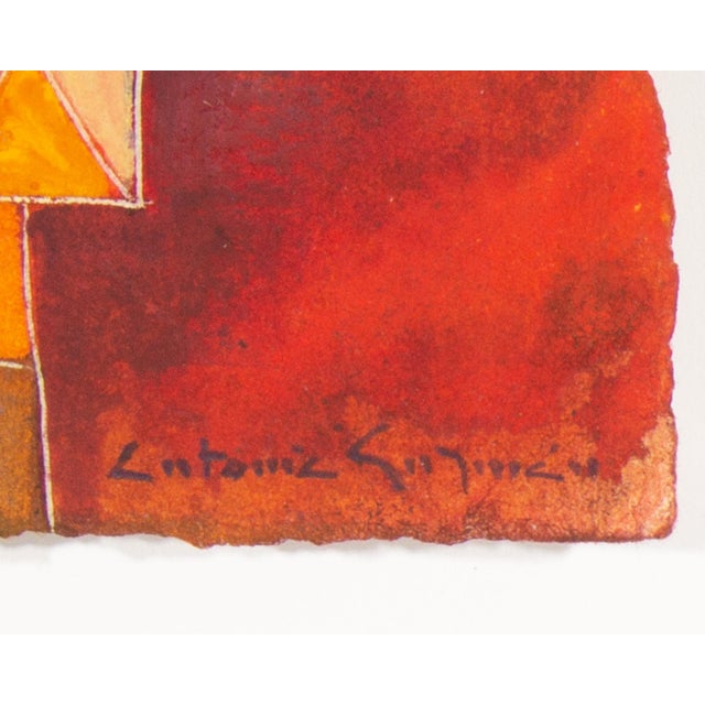2006 Abstract Watercolor Painting by Antonia Guzman For Sale - Image 4 of 7