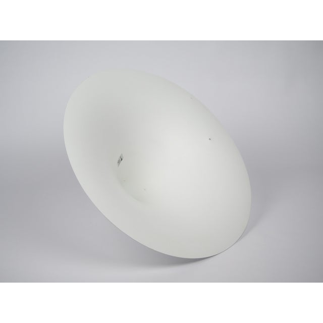 White Vintage Semi Pendant Lamp by Bonderup and Thorup for Fog and Morup, 1968 For Sale - Image 8 of 11