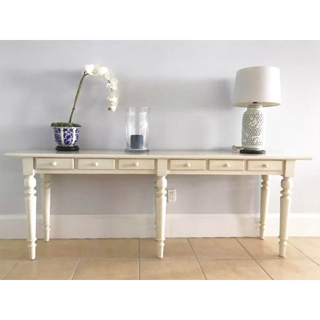 Tivoli Console Table Pottery Barn Ivory Chairish