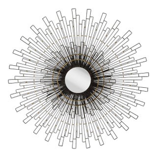 Vintage Sunburst Wall Mirror For Sale