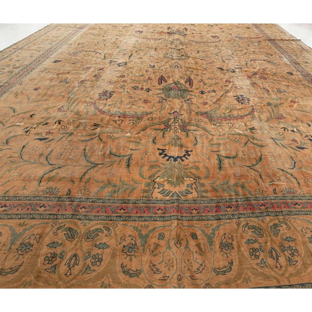 Textile Oversized 1920s Indian Rug For Sale - Image 7 of 7