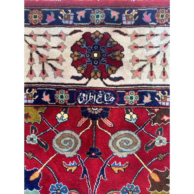 Mid-20th Century Tabriz Rug, A Masterpiece of Persian Revival Weaving Excellence For Sale - Image 13 of 18