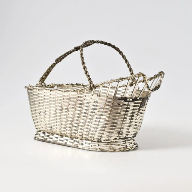 Silver-Plated Wine Basket from Christofle, 1970s, in Good conditions. Designed 1920 to 1949 This piece has an attribution...
