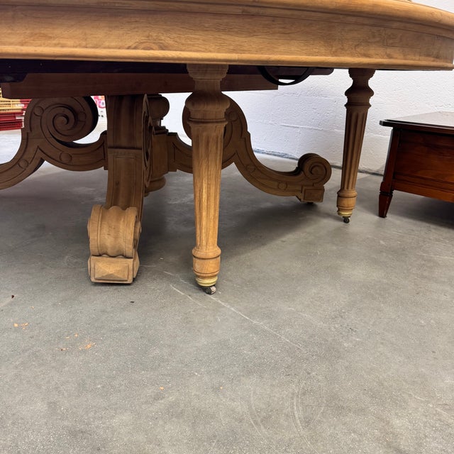 Monumental Banquet Table in Raw Oak For Sale - Image 14 of 18