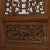 Four Panel Screen with Flower Vase Carvings For Sale - Image 9 of 11