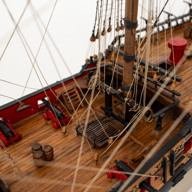 Italian Amati HMS Fly Ship Model, Hand-Assembled, 1:64 Scale, Restored For Sale - Image 18 of 18