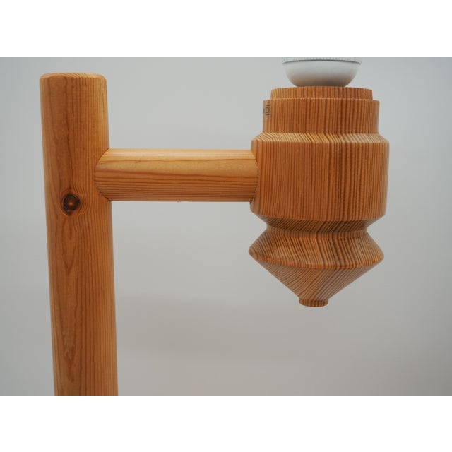 Vintage Pine Table Lamps from Ikea, Sweden, 1988, Set of 2 For Sale - Image 6 of 13