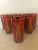 Red Mid-Century Federal Glass Red & Gold Thai Siam Dancer Motif Highballs - Set of 8 For Sale - Image 8 of 8